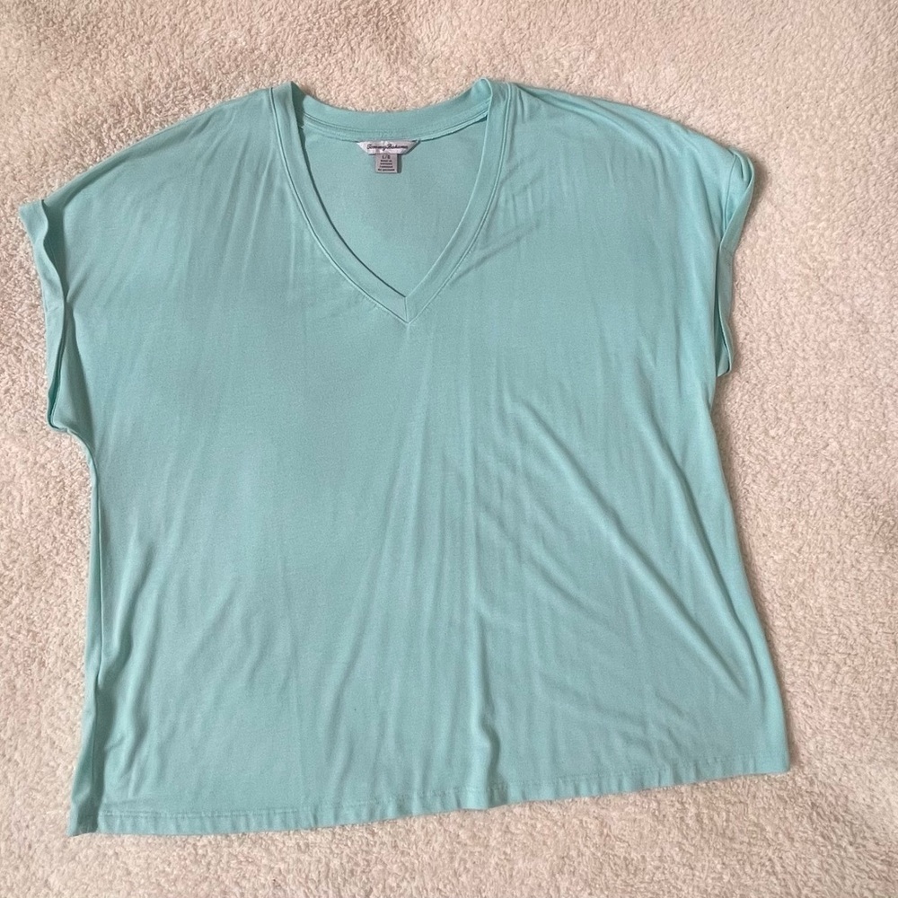 Tommy Bahama Size Large Kauai Jersey T-Shirt, Aquarius - Picture 5 of 7